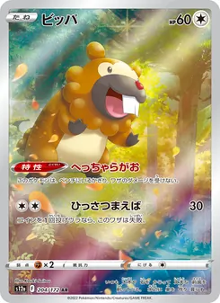Pokémon-Karte Bidoof 204/172