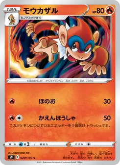 Pokémon-Karte Monferno 020/100