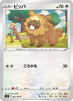 Pokémon-Karte Bidoof 081/100