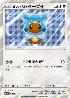 Pokémon-Karte Poncho-wearing Eevee 143/000