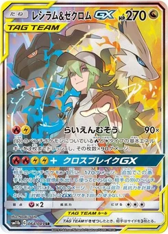 Pokémon-Karte Reshiram & Zekrom GX 064/049