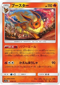 Pokémon-Karte Flareon 019/173