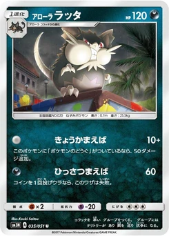 Pokémon-Karte Alolan Raticate 035/000