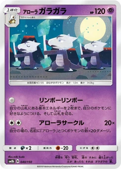 Pokémon-Karte Alolan Marowak (Mirror Holofoil) 040/000