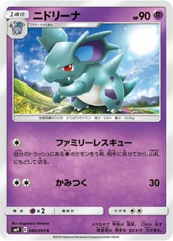Pokémon-Karte Nidorina 040/000