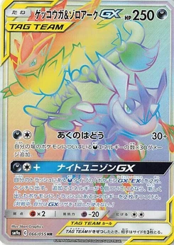 Pokémon-Karte Greninja & Zoroark GX 066/000