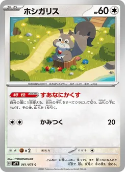 Pokémon-Karte Skwovet 061/078