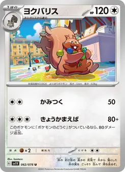 Pokémon-Karte Greedent 062/078