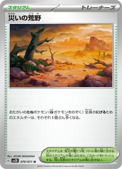 Pokémon-Karte Calamitous Wasteland 070/071