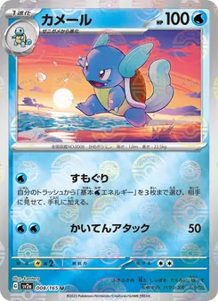 Pokémon-Karte Wartortle 008/165