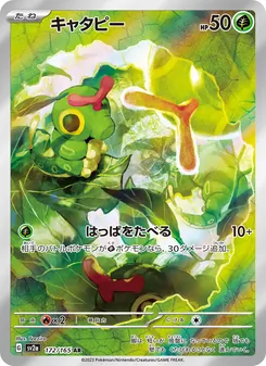 Pokémon-Karte Caterpie 172/165