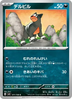 Pokémon-Karte Houndour 071/108
