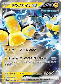 Pokémon-Karte Iron Hands ex 027/066