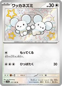 Pokémon-Karte Tandemaus 317/190