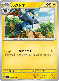 Pokémon-Karte Luxio 040/101