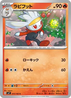 Pokémon-Karte Raboot 017/102