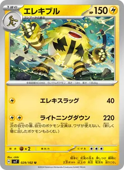 Pokémon-Karte Electivire 029/102
