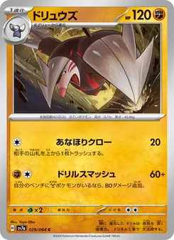 Pokémon-Karte Excadrill 029/064