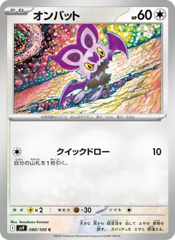 Pokémon-Karte Noibat 080/100