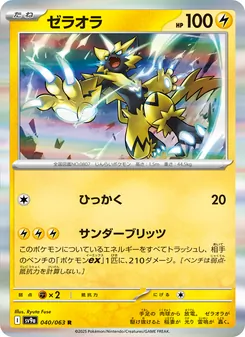 Pokémon-Karte Zeraora 040/063