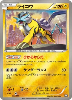 Pokémon-Karte Raikou (Mirror Holofoil) 033/000