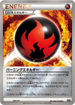 Pokémon-Karte Burning Energy (Mirror Holofoil) 163/000