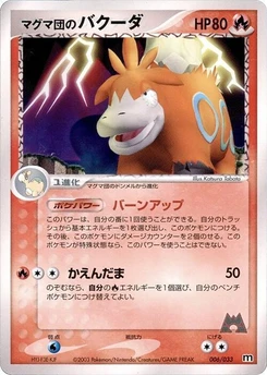 Pokémon-Karte Team Magma's Camerupt 006/000