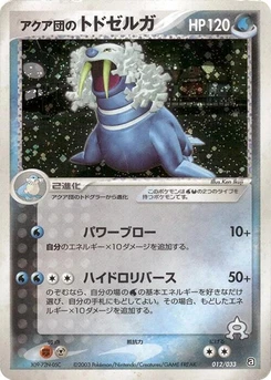 Pokémon-Karte Team Aqua's Walrein 012/000
