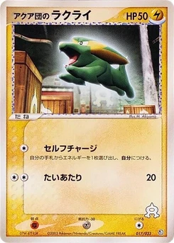 Pokémon-Karte Team Aqua's Electrike 017/000