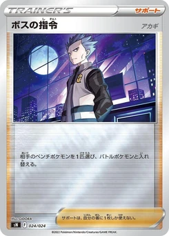 Pokémon-Karte Boss's Orders 024/000