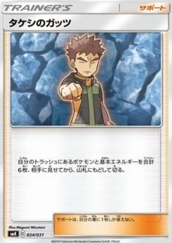 Pokémon-Karte Brock's Grit 024/000