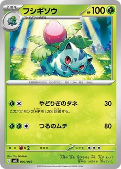 Pokémon-Karte Ivysaur 002/000