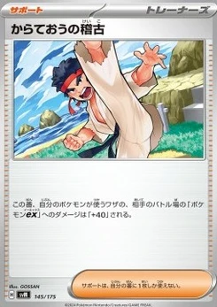 Pokémon-Karte Black Belt's Training 145/000