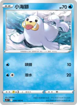 Pokémon-Karte Seel 020/100