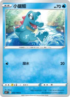 Pokémon-Karte Totodile 020/100