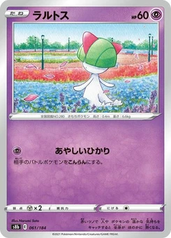 Pokémon-Karte Ralts 061/184