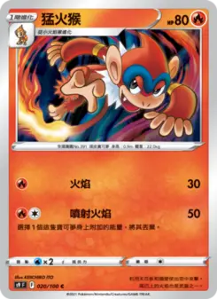 Pokémon-Karte Monferno 020/100