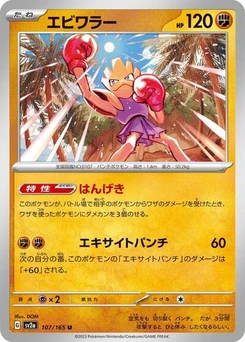 Pokémon-Karte Hitmonchan 107/165