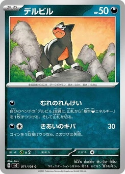 Pokémon-Karte Houndour 071/108