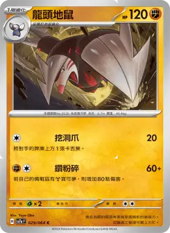 Pokémon-Karte Excadrill 029/064