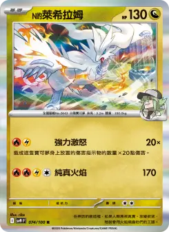 Pokémon-Karte N's Reshiram 074/100