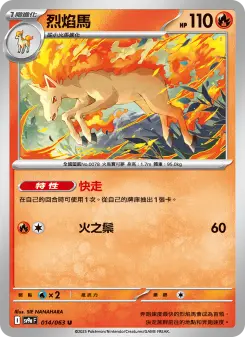 Pokémon-Karte Rapidash 014/063