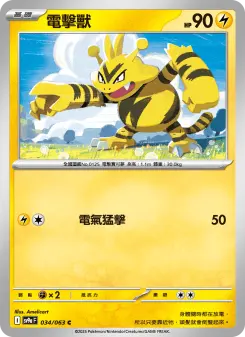 Pokémon-Karte Electabuzz 034/063