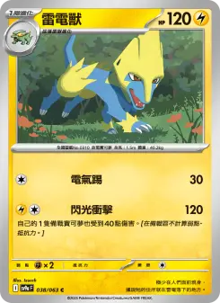 Pokémon-Karte Manectric 038/063