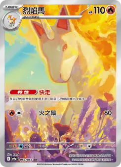 Pokémon-Karte Rapidash 069/063